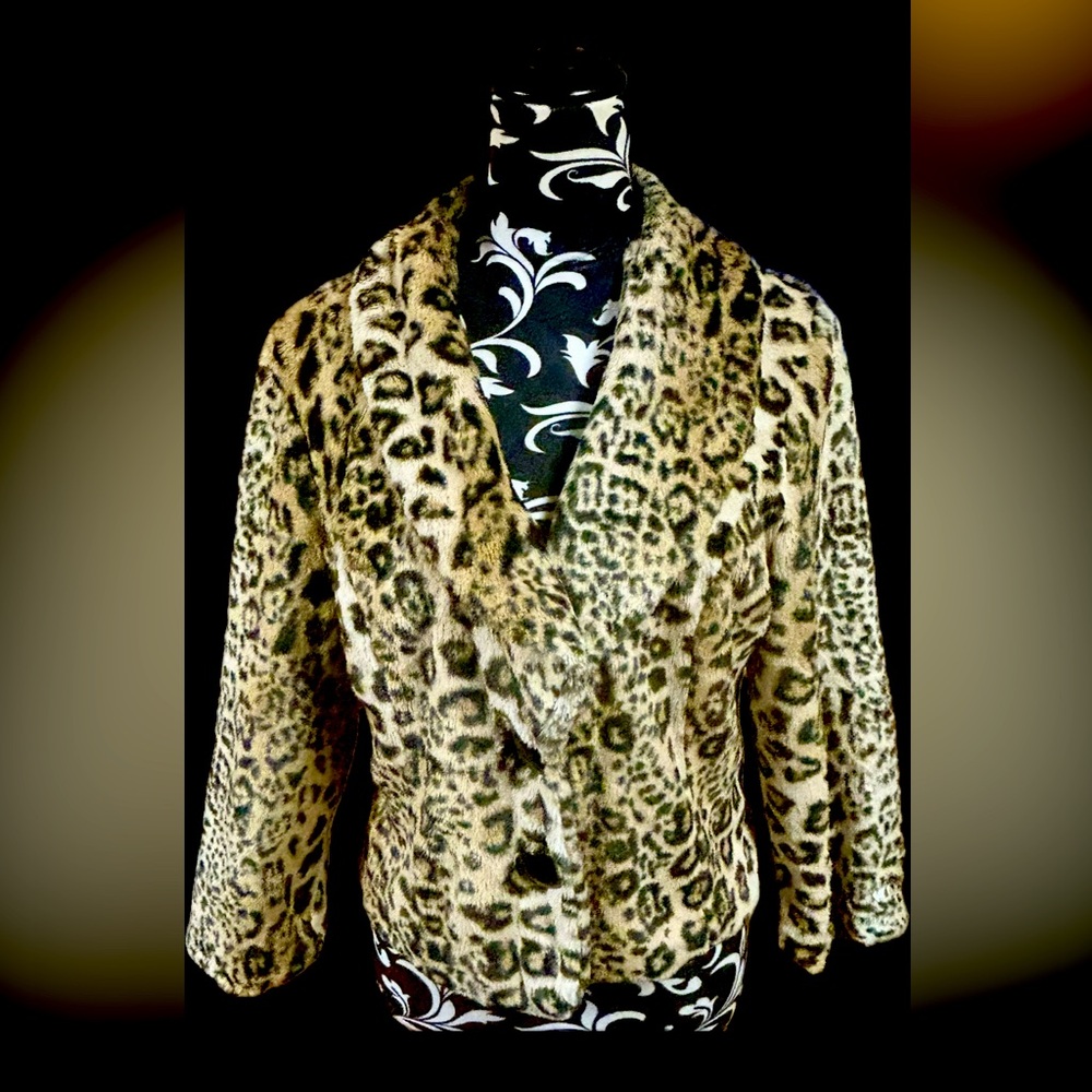 Leopard Faux Fur Blazer 🐆 🖤